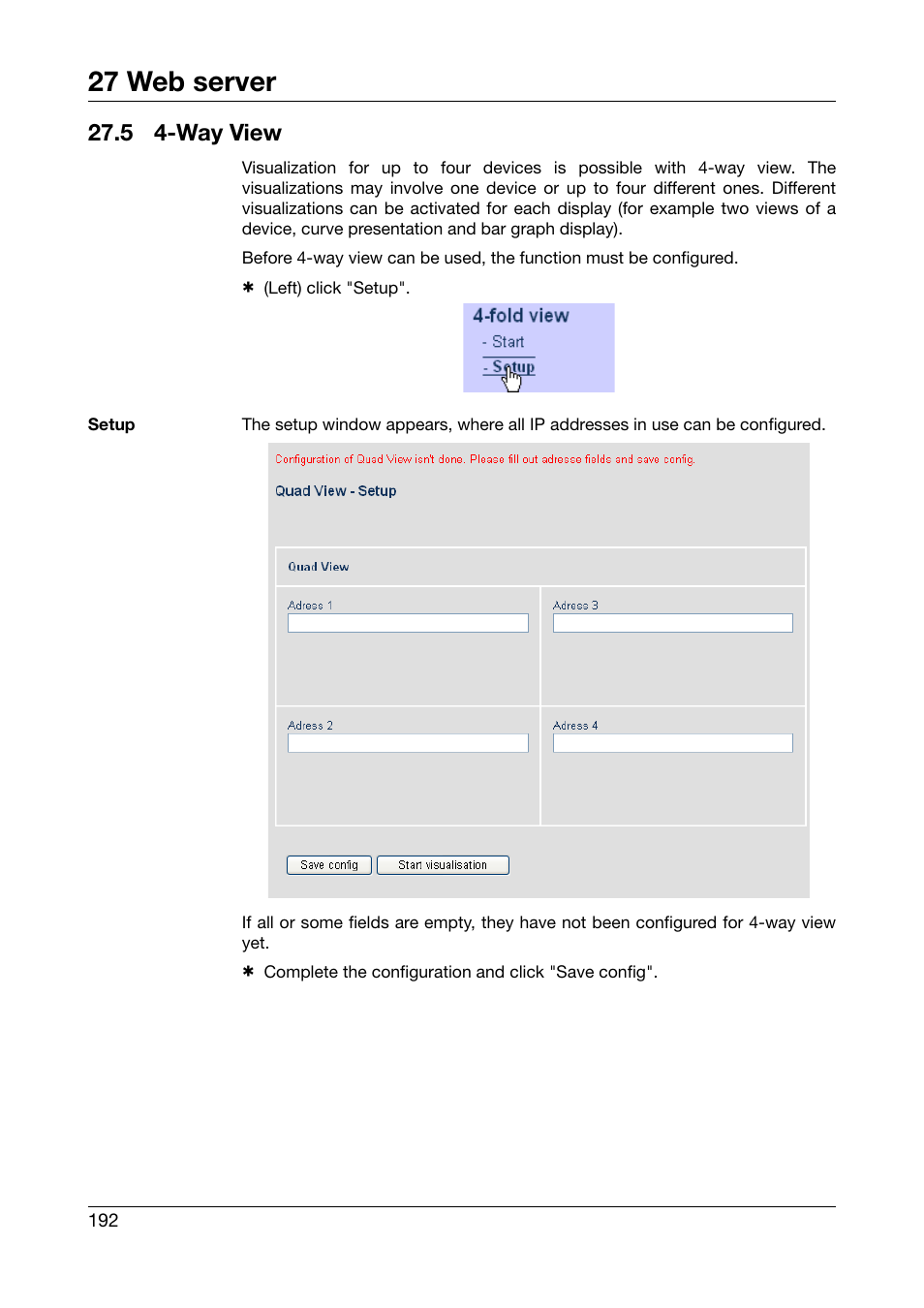 5 4-way view, Way view, Chapter 27.5 | 27 web server | West Control Solutions DataVU 7 User Manual | Page 192 / 208