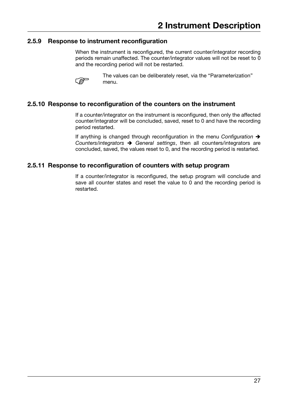 9 response to instrument reconfiguration, Response to instrument reconfiguration, 2 instrument description | West Control Solutions DataVU 7 User Manual | Page 27 / 208