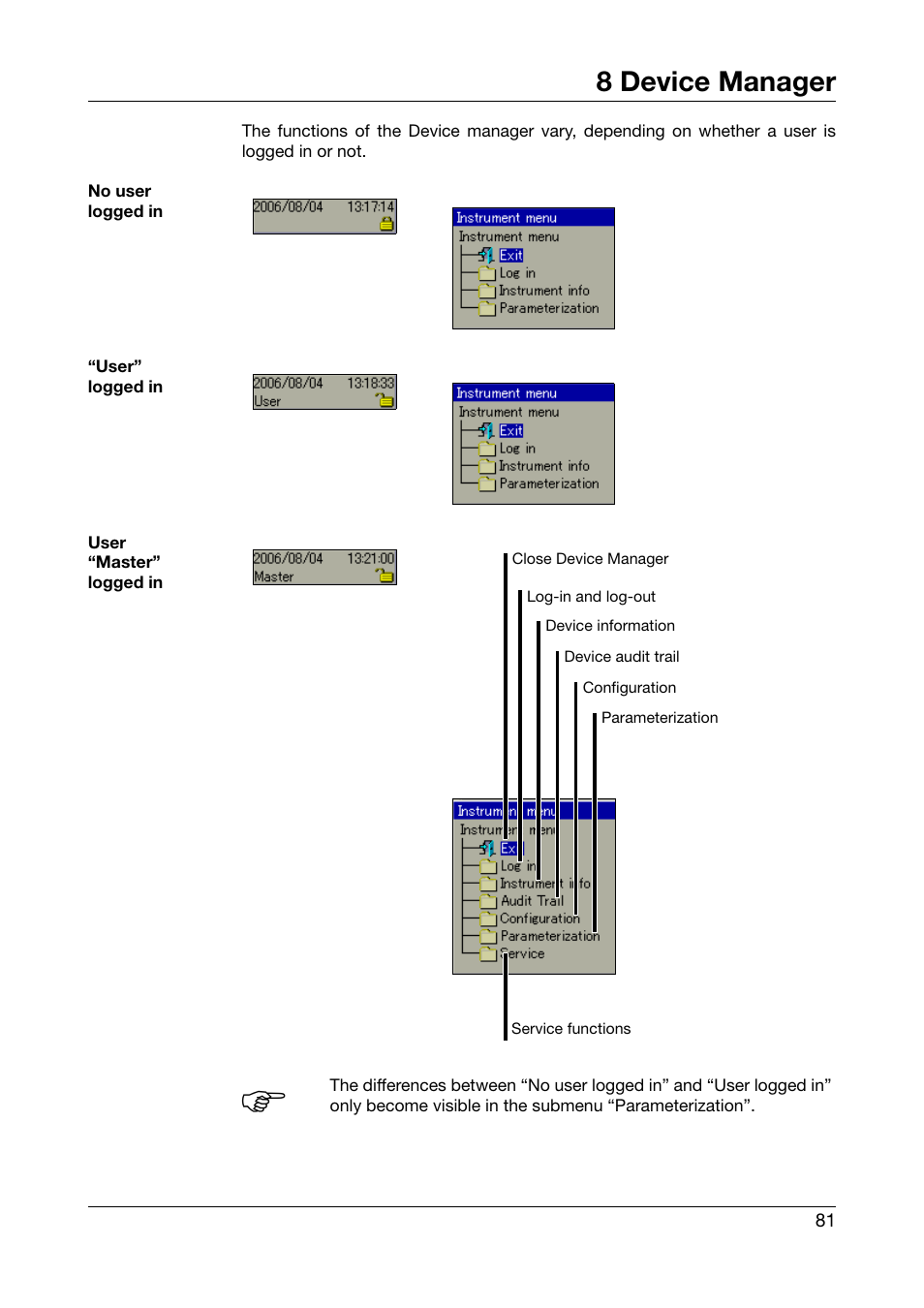 8 device manager, Chapter 8 "device manager, Device manager | Chapter 8 | West Control Solutions DataVU 7 User Manual | Page 81 / 208