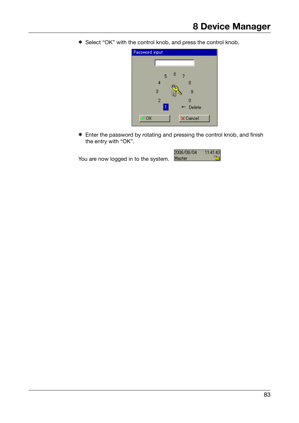 8 device manager | West Control Solutions DataVU 7 User Manual | Page 83 / 208
