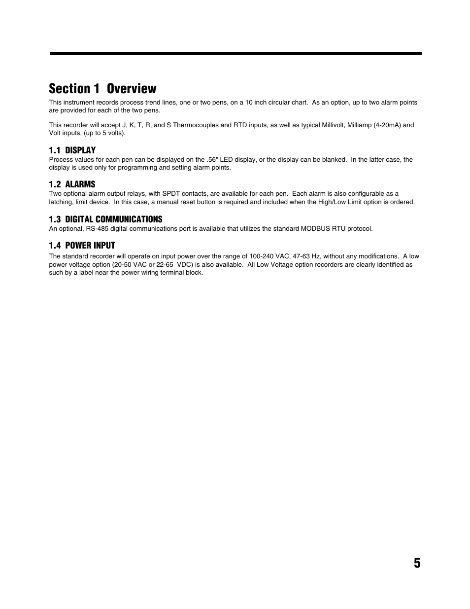 West Control Solutions MRC 5000 Recorder Manual User Manual | Page 5 / 32