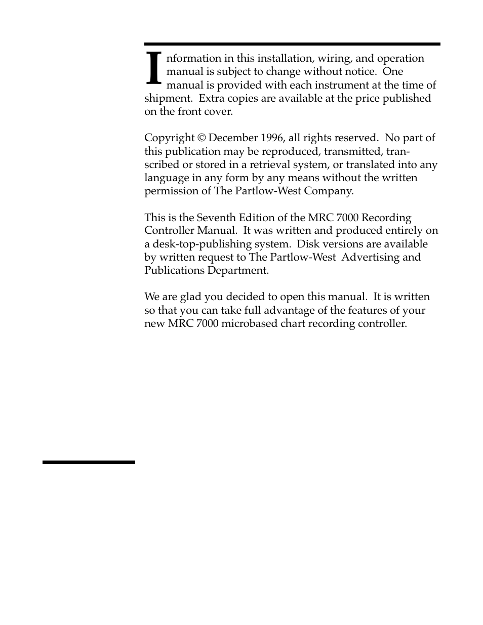 West Control Solutions MRC 7000 Controller Manual User Manual | Page 2 / 74