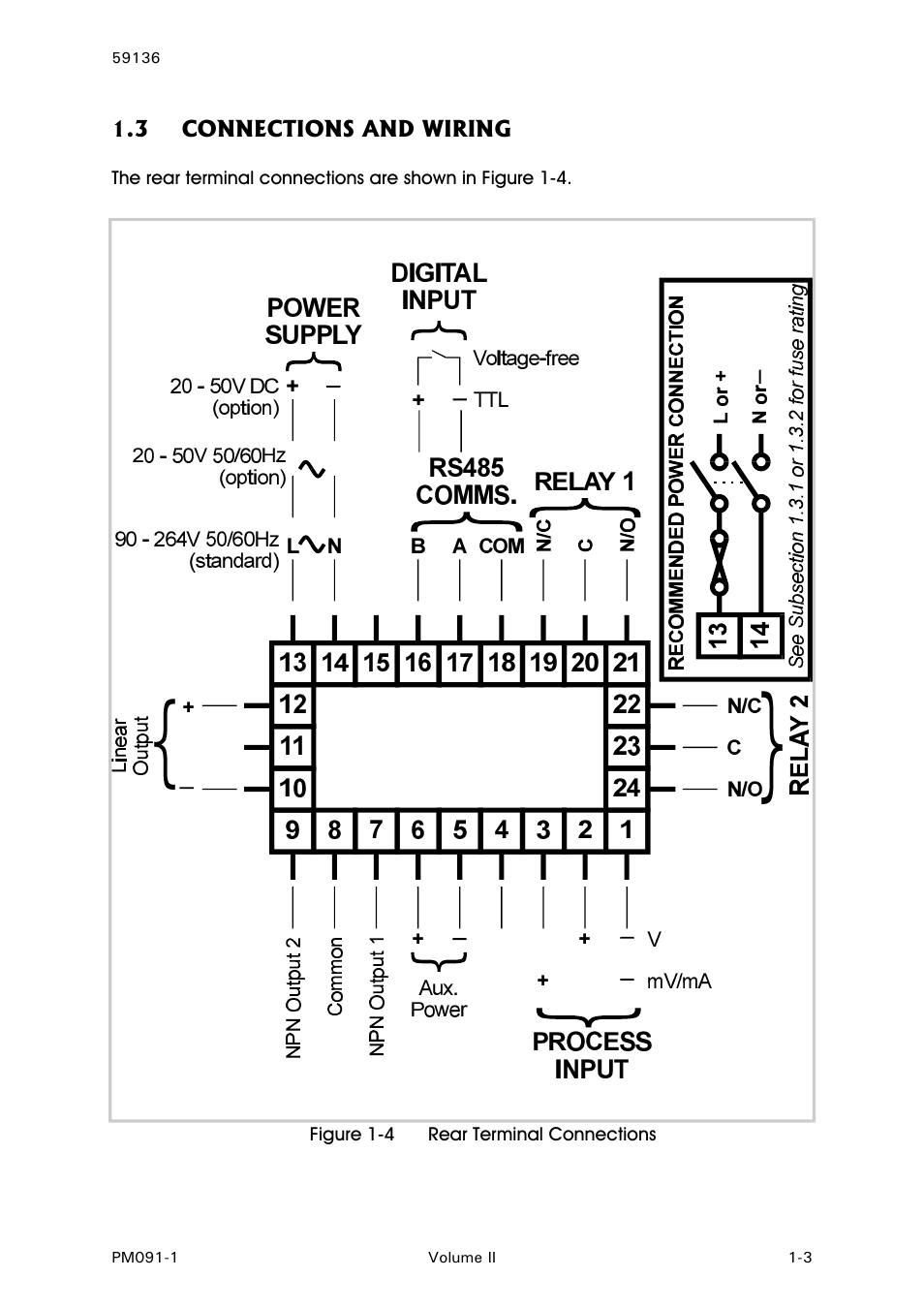 Connections and wiring, 3 connections and wiring | West Control Solutions N8080 (for 2xxx) User Manual | Page 21 / 39