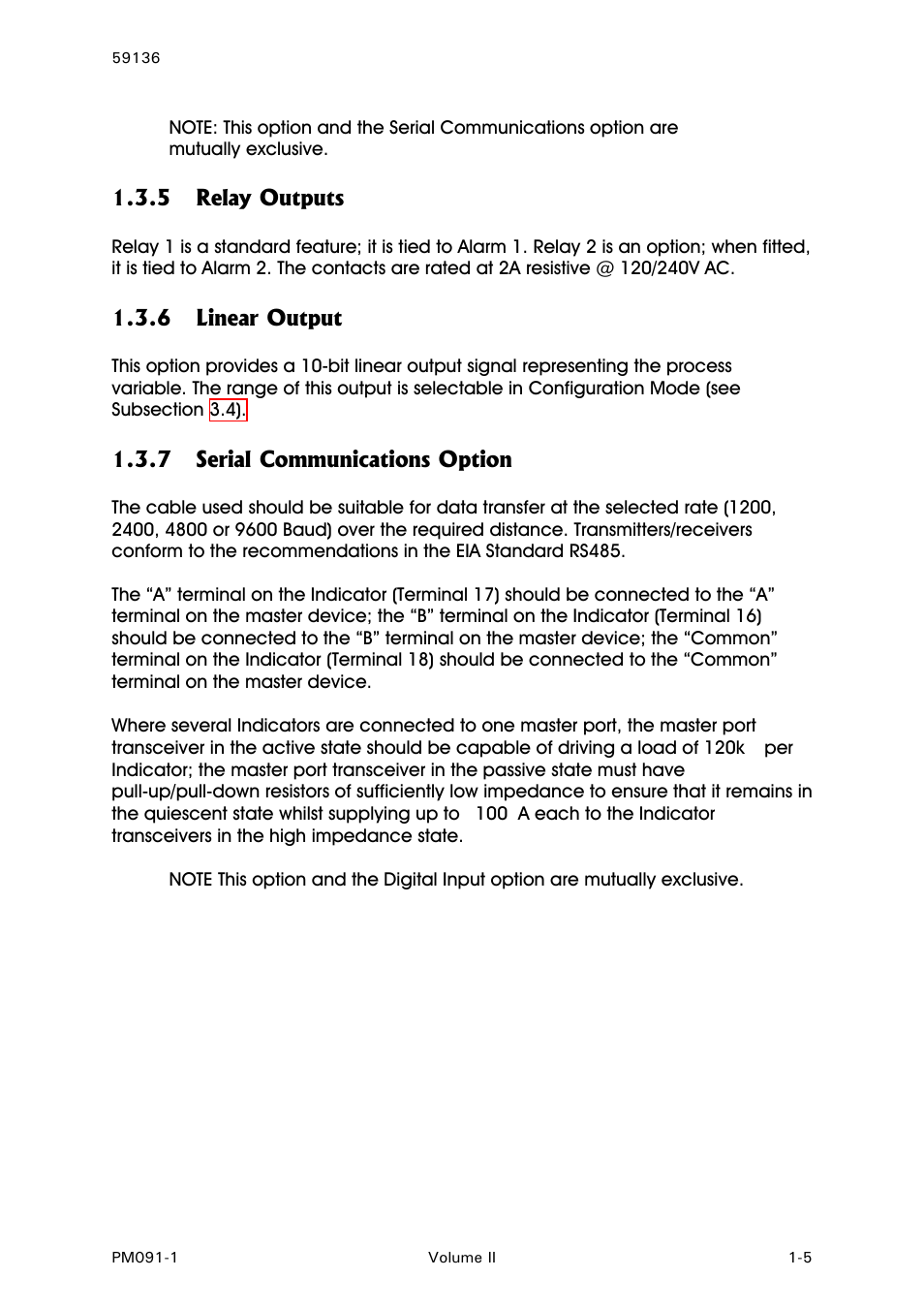 Relay outputs, Linear output, Serial communications option | West Control Solutions N8080 (for 2xxx) User Manual | Page 23 / 39