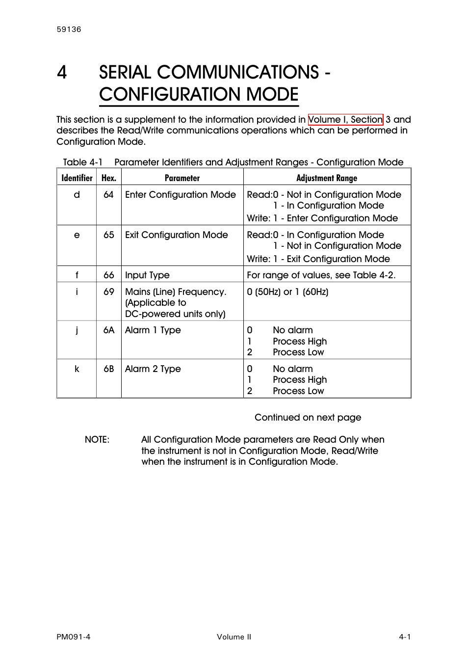 Serial communications -configuration mode, 4serial communications - configuration mode | West Control Solutions N8080 (for 2xxx) User Manual | Page 33 / 39