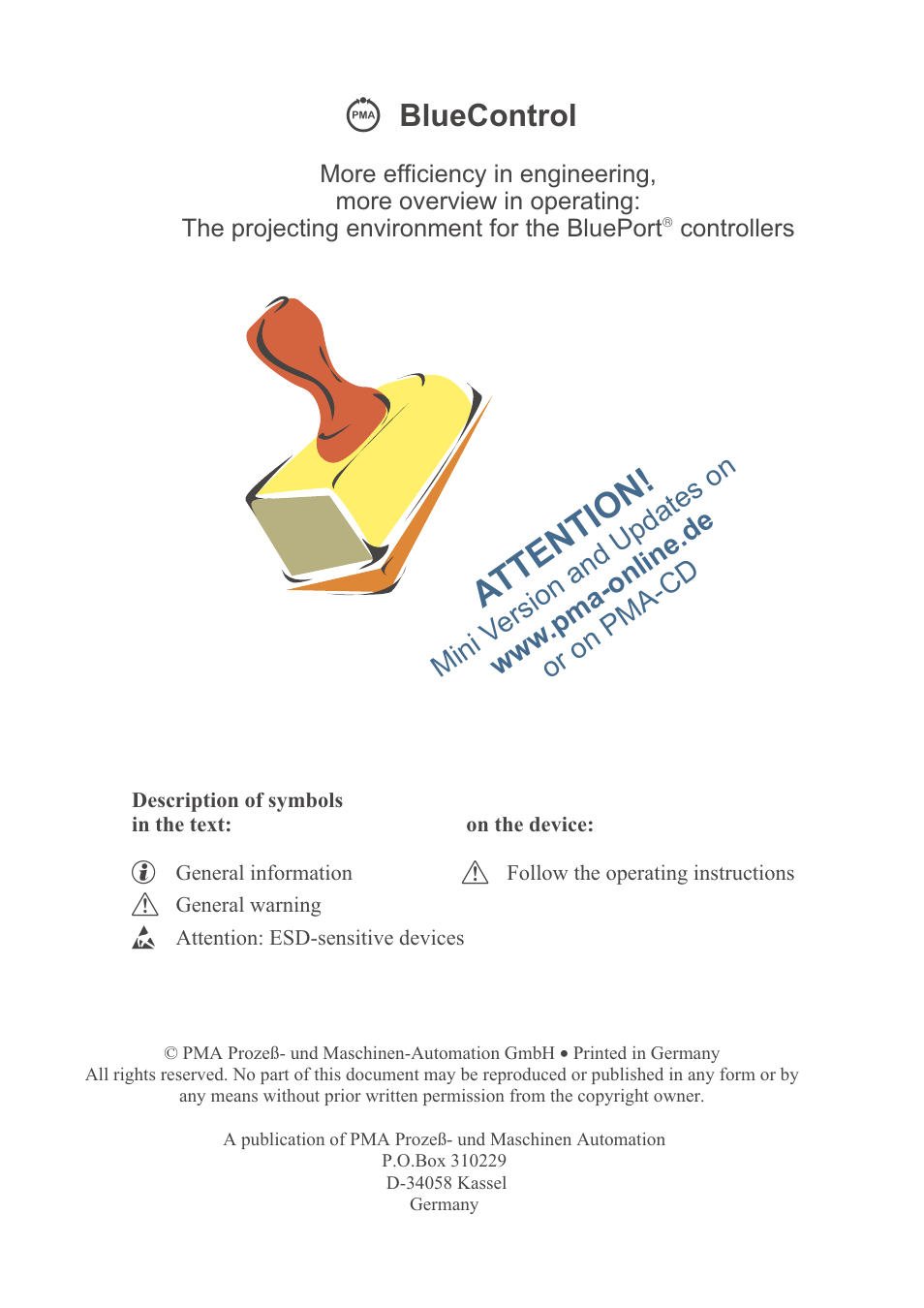 Attention, Bluecontrol | West Control Solutions TB 40-1 Temperature Monitor User Manual | Page 2 / 32