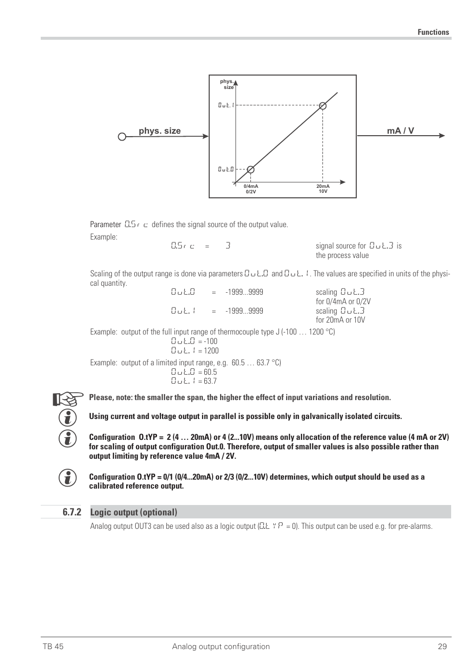 2 logic output (optional) 29, Logic output 29, 2 logic output (optional) | West Control Solutions TB 45 Temperature Monitor User Manual | Page 29 / 52