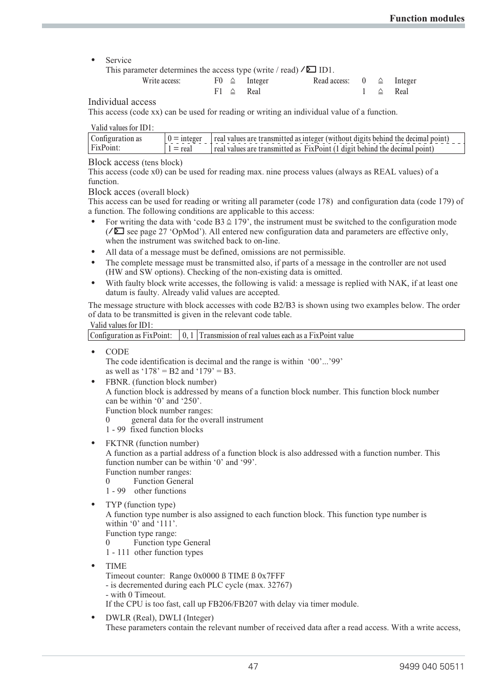 2 hints on operation 7, 1 interface connection 7, 1 installation of cables 7 | 2 forcing 7 | West Control Solutions KS 800 Profibus Interface Manual User Manual | Page 47 / 52