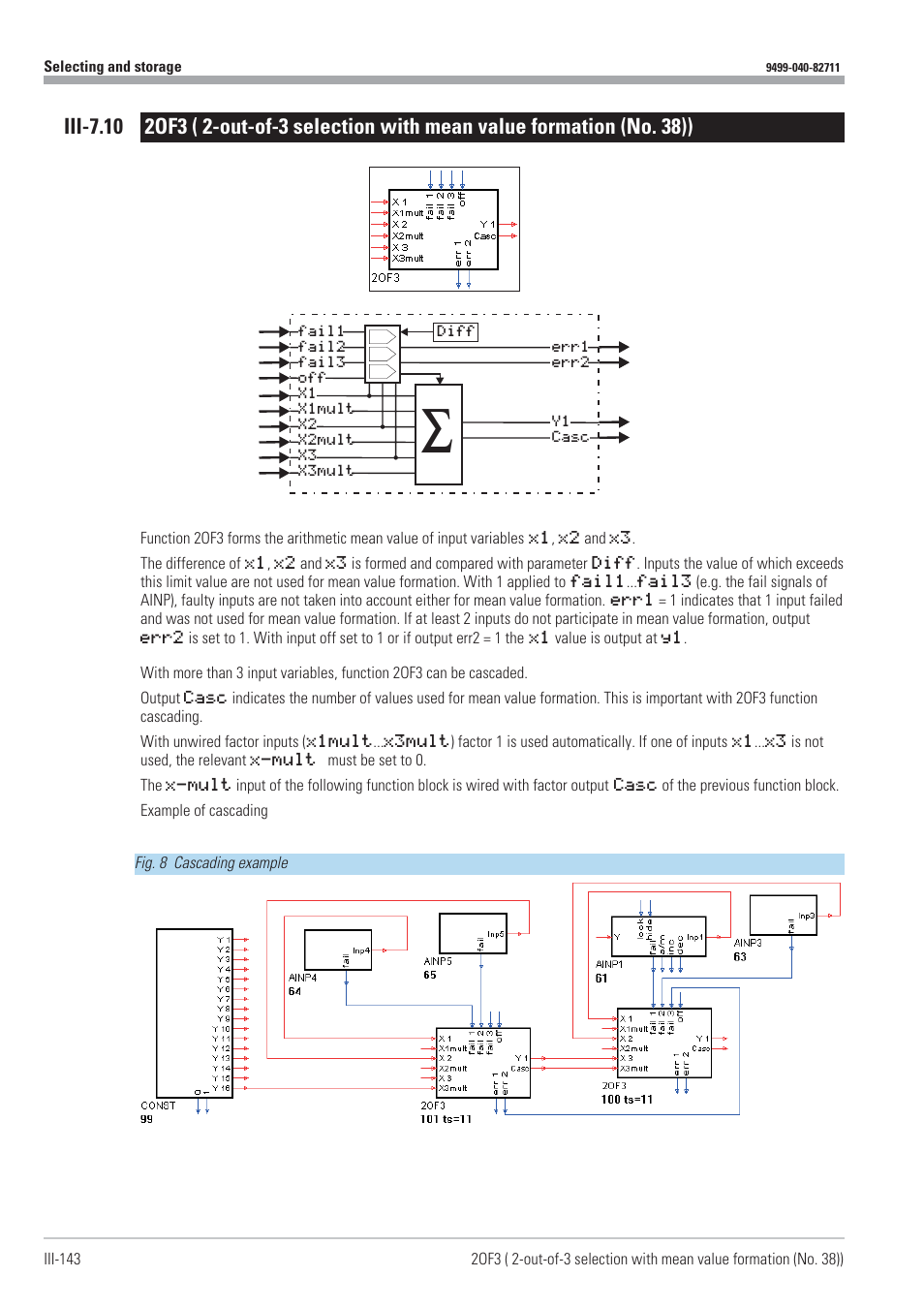 2of3 143, Out-of-3 selection with mean value information 143 | West Control Solutions KS98-1 User Manual | Page 143 / 320