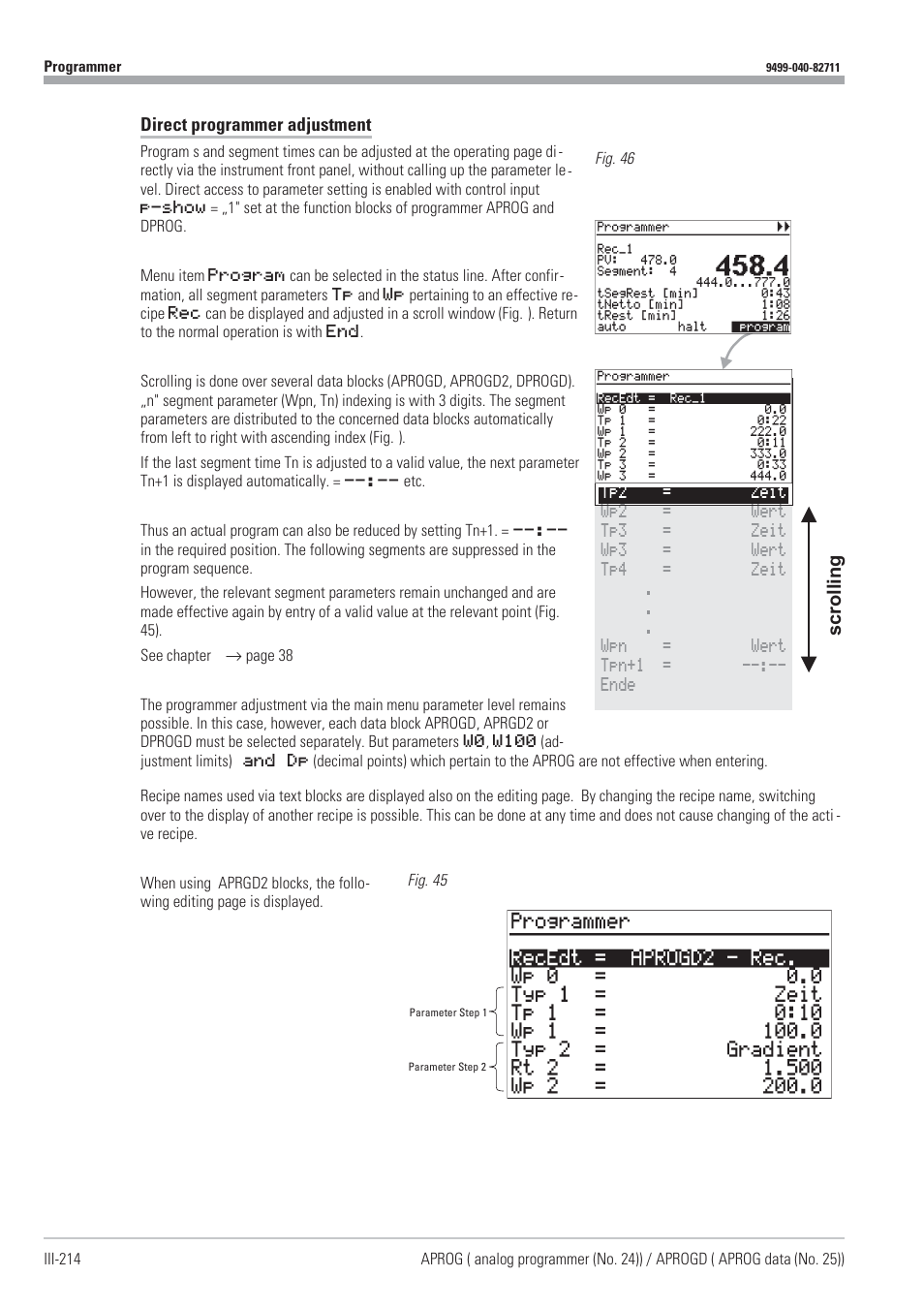 Scrollin g | West Control Solutions KS98-1 User Manual | Page 214 / 320