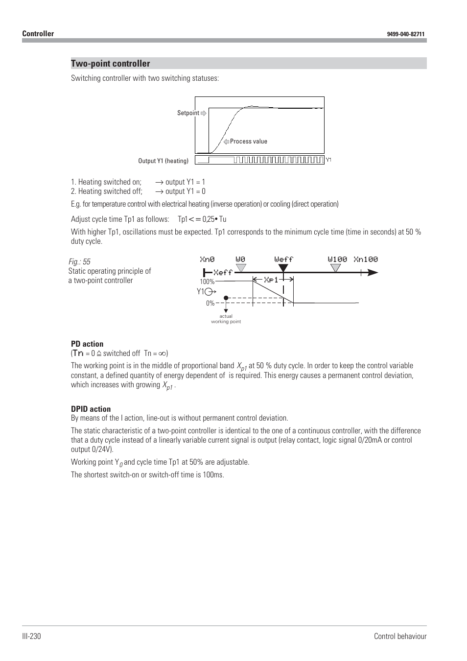 Two point controller 230, Two-point controller | West Control Solutions KS98-1 User Manual | Page 230 / 320