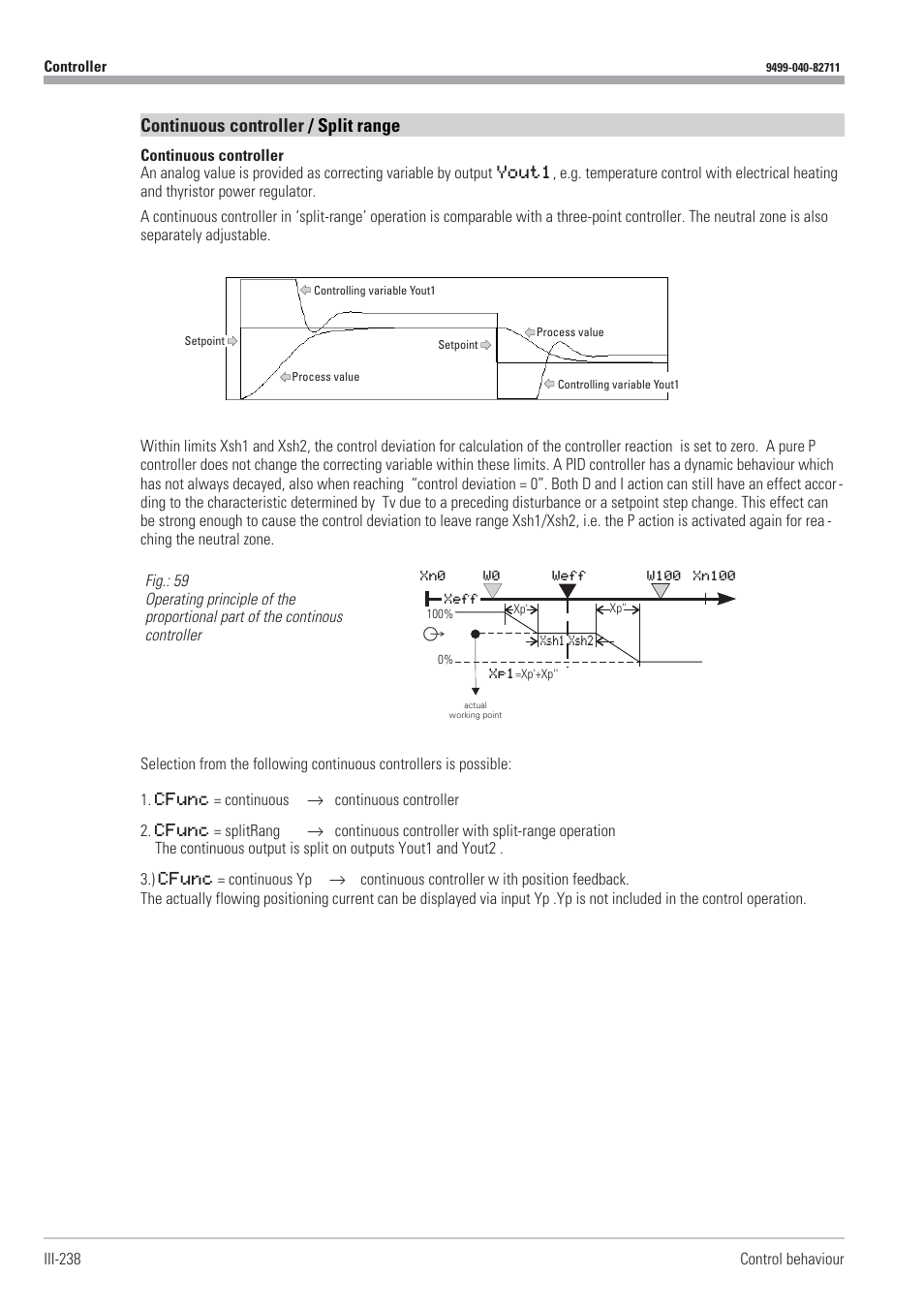 Continuous controller / split range 238, Split range 238, Continuous controller / split range | West Control Solutions KS98-1 User Manual | Page 238 / 320