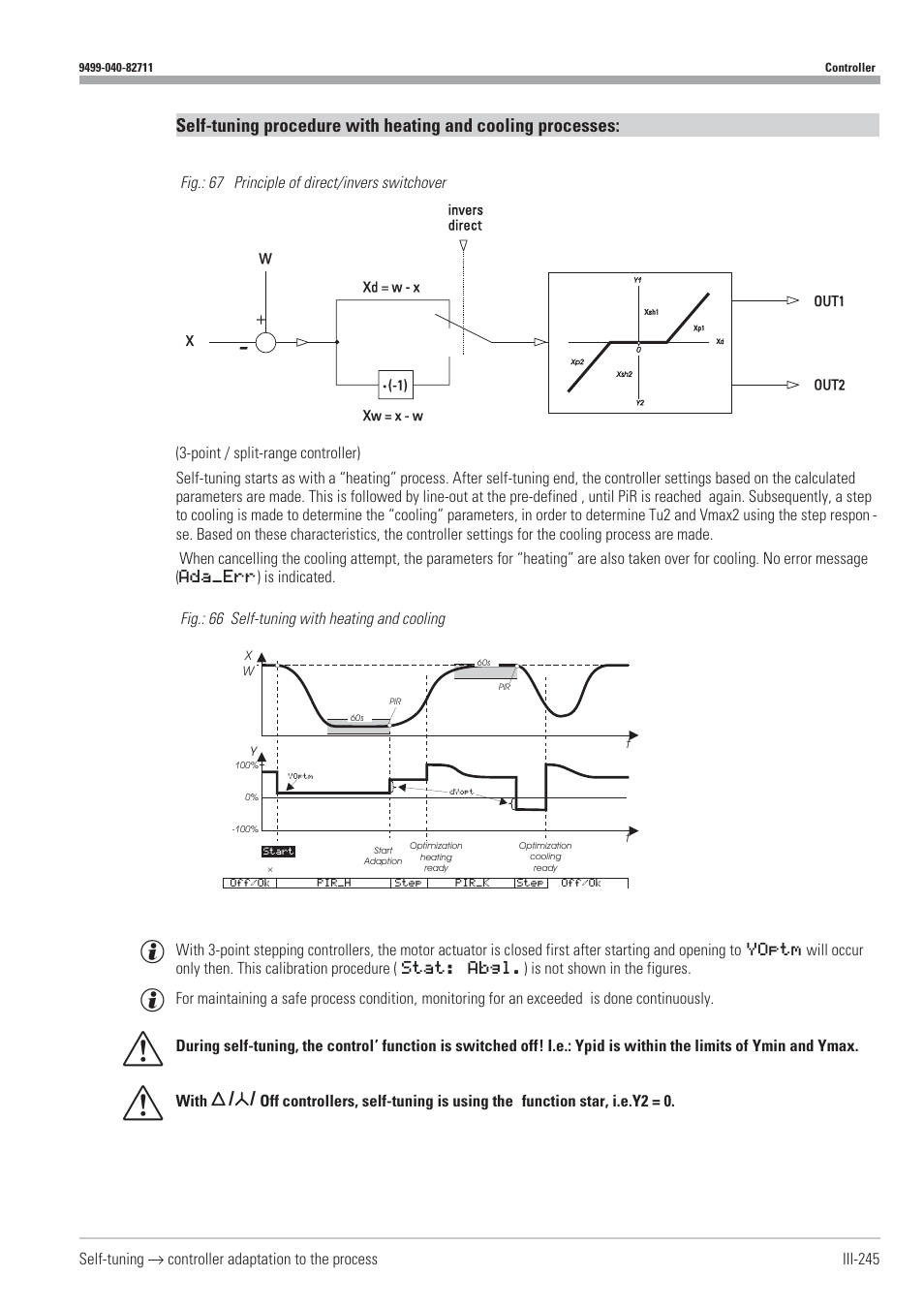 Controlled adaptation 245, Self-tuning with heating and cooling processes 245 | West Control Solutions KS98-1 User Manual | Page 245 / 320