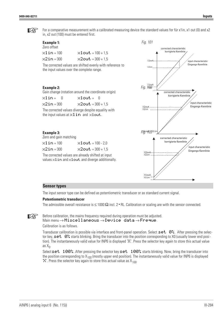 Sensor types | West Control Solutions KS98-1 User Manual | Page 284 / 320