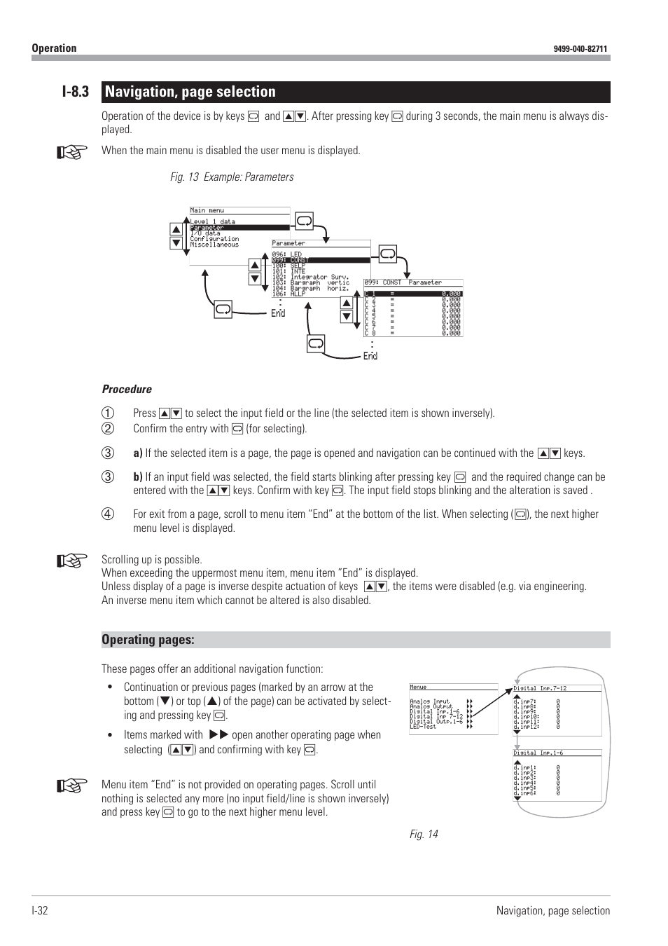 I-8.3 navigation, page selection | West Control Solutions KS98-1 User Manual | Page 32 / 320