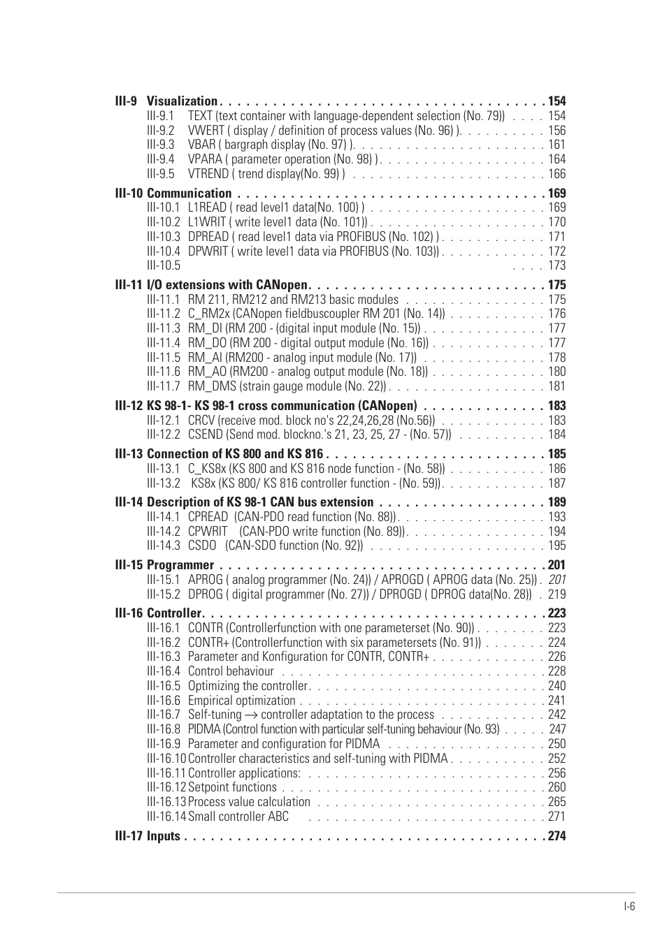 West Control Solutions KS98-1 User Manual | Page 6 / 320