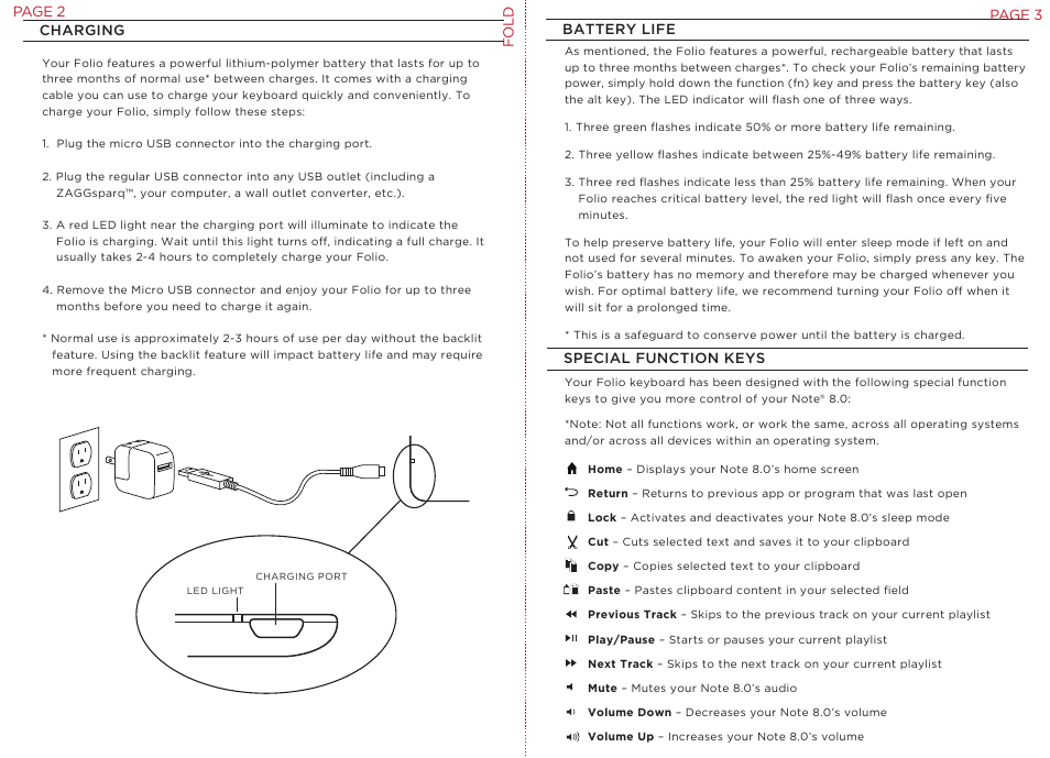 ZAGG Folio for Samsung Galaxy Note 8.0 User Manual | Page 4 / 4