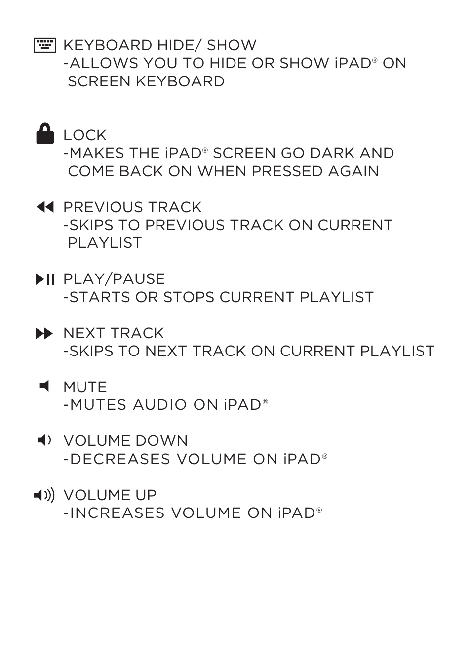 ZAGG ZAGGkeys PROfolio/PROfolio+ for iPad 2, 3, & 4 User Manual | Page 6 / 12