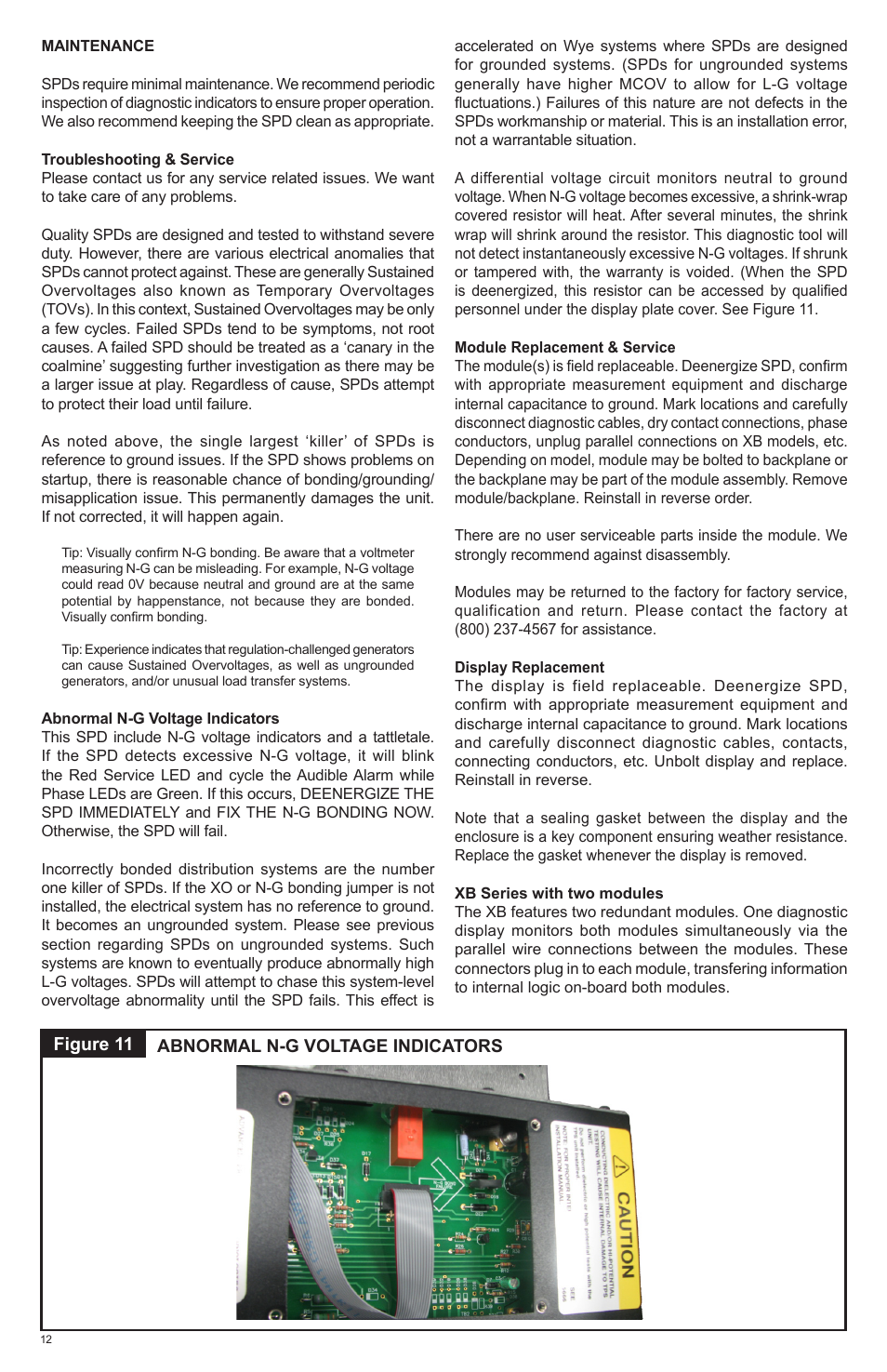 Advanced Protection XRL User Manual | Page 12 / 28