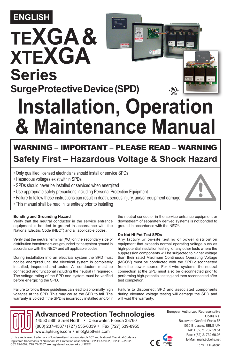 Advanced Protection XGA User Manual | 24 pages