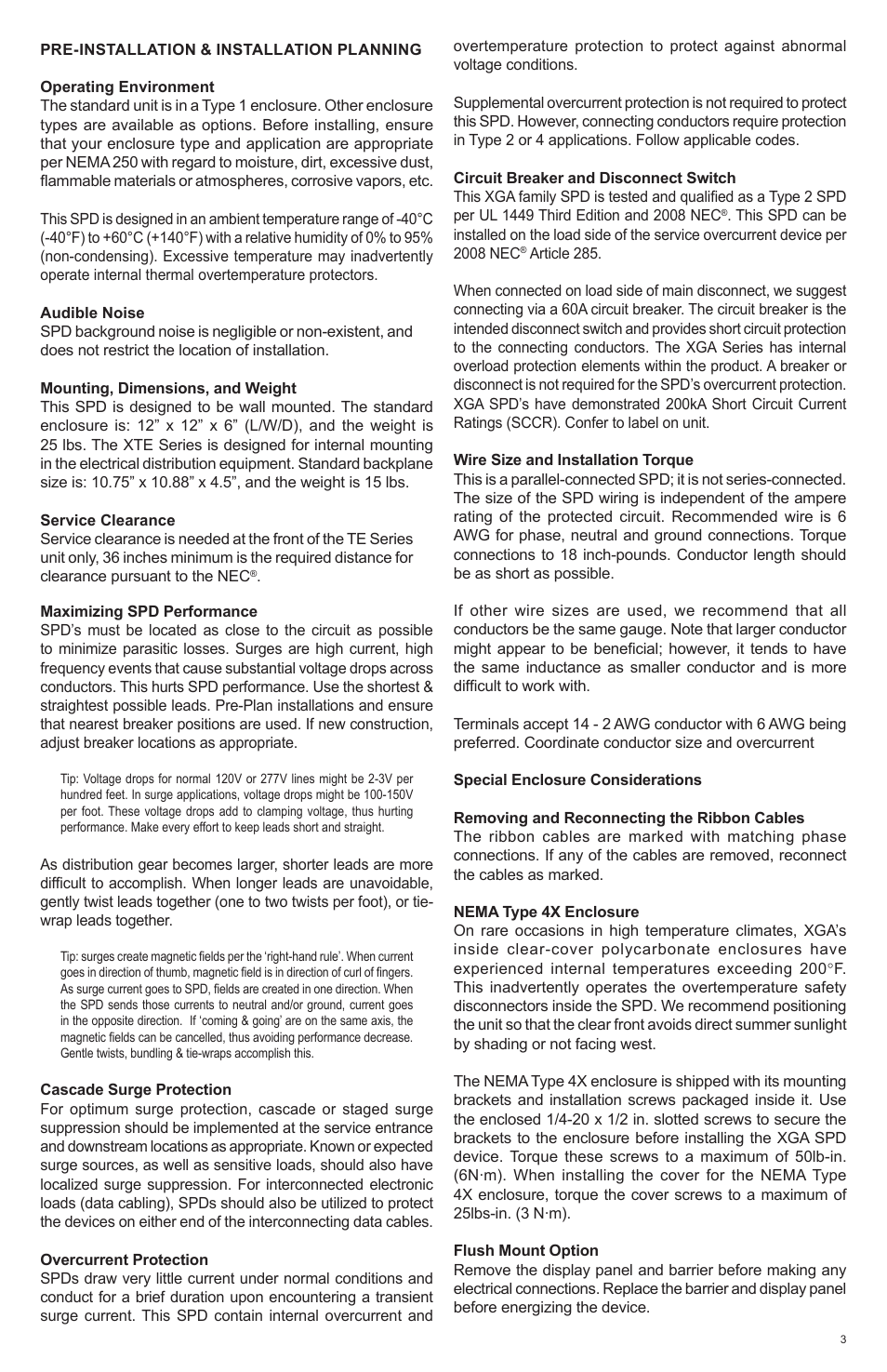 Advanced Protection XGA User Manual | Page 3 / 24