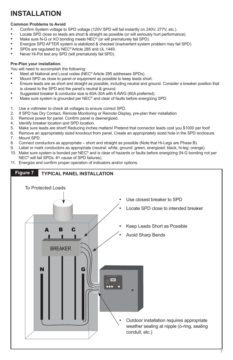 Installation | Advanced Protection XGA User Manual | Page 7 / 24