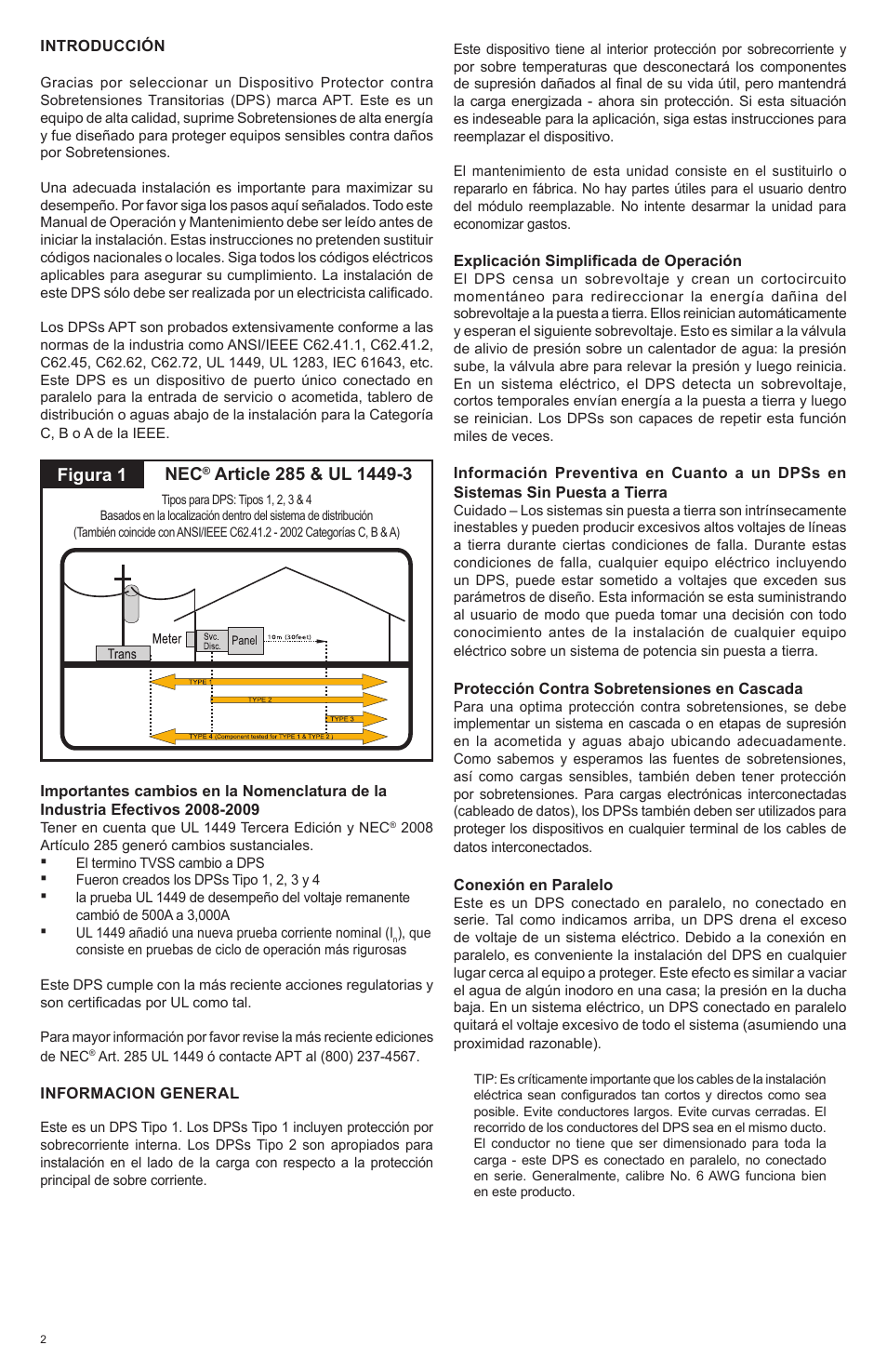 Figura 1 nec | Advanced Protection HPS User Manual | Page 14 / 24