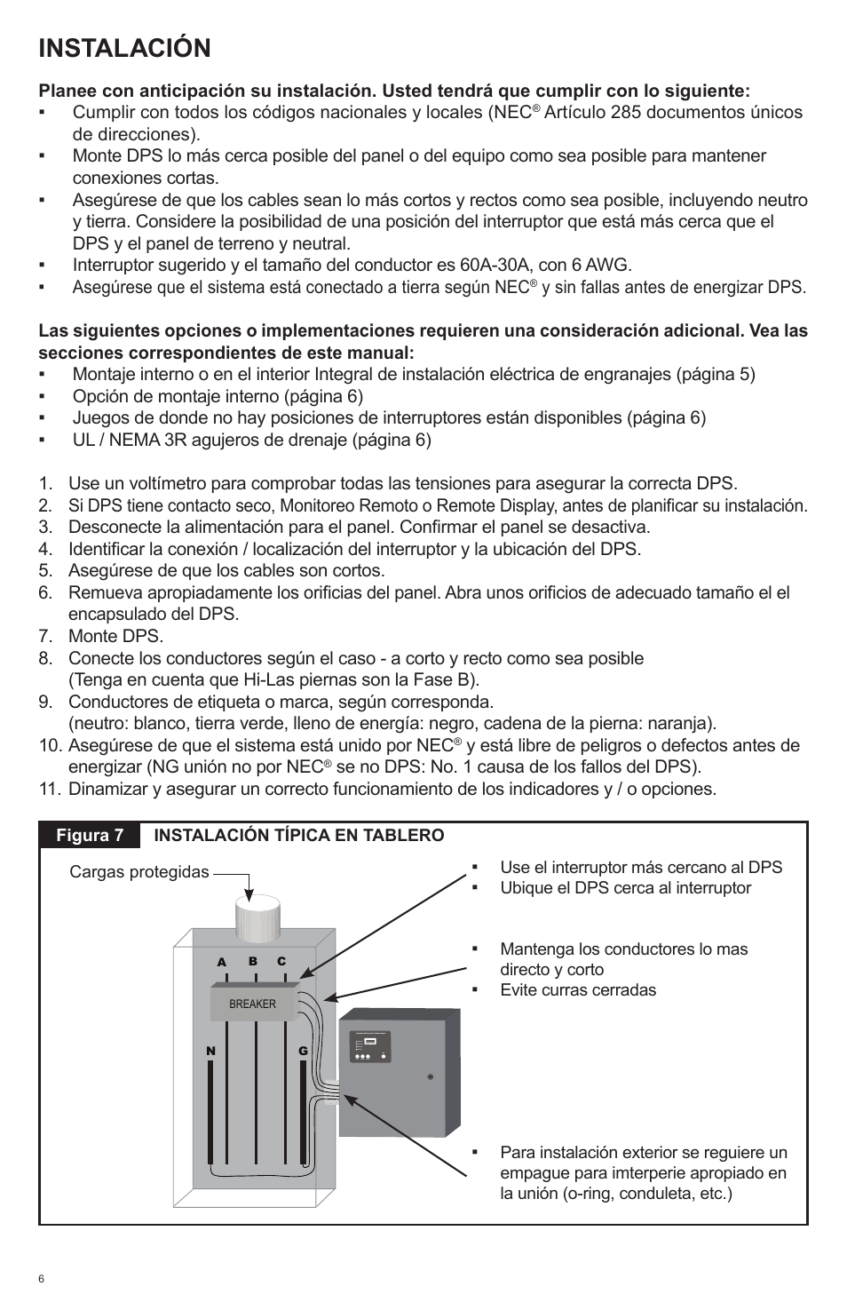 Instalación | Advanced Protection HPS User Manual | Page 18 / 24