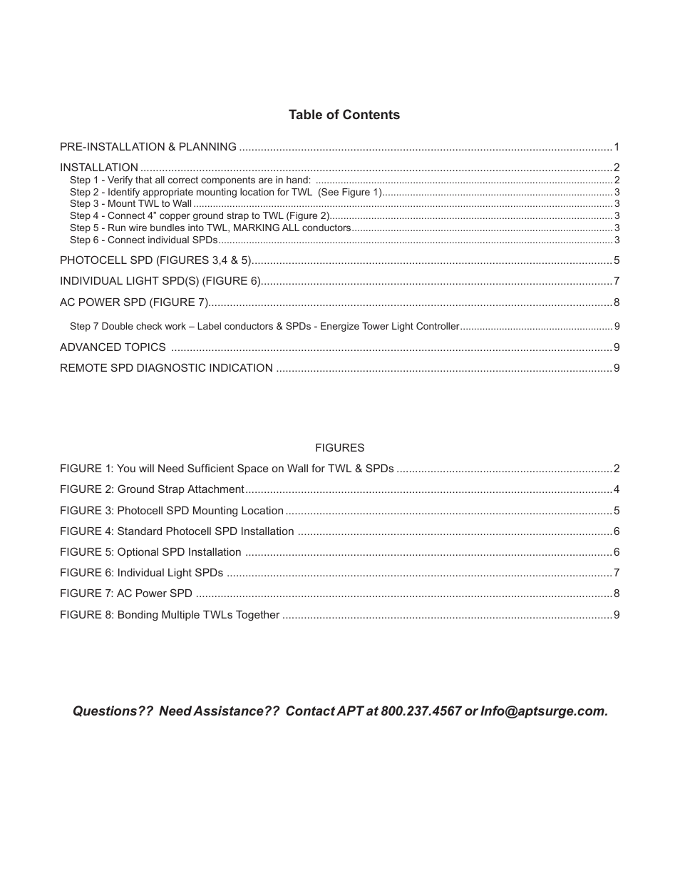 Advanced Protection TWL User Manual | Page 3 / 12