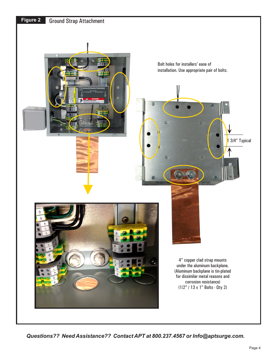 Ground strap attachment | Advanced Protection TWL User Manual | Page 7 / 12