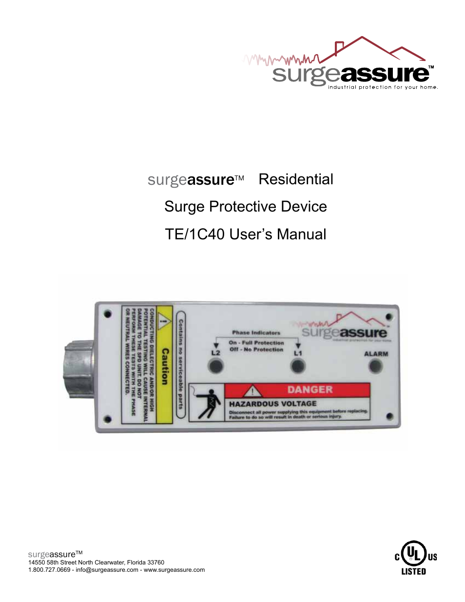 Advanced Protection TE/1C40 User Manual | 8 pages