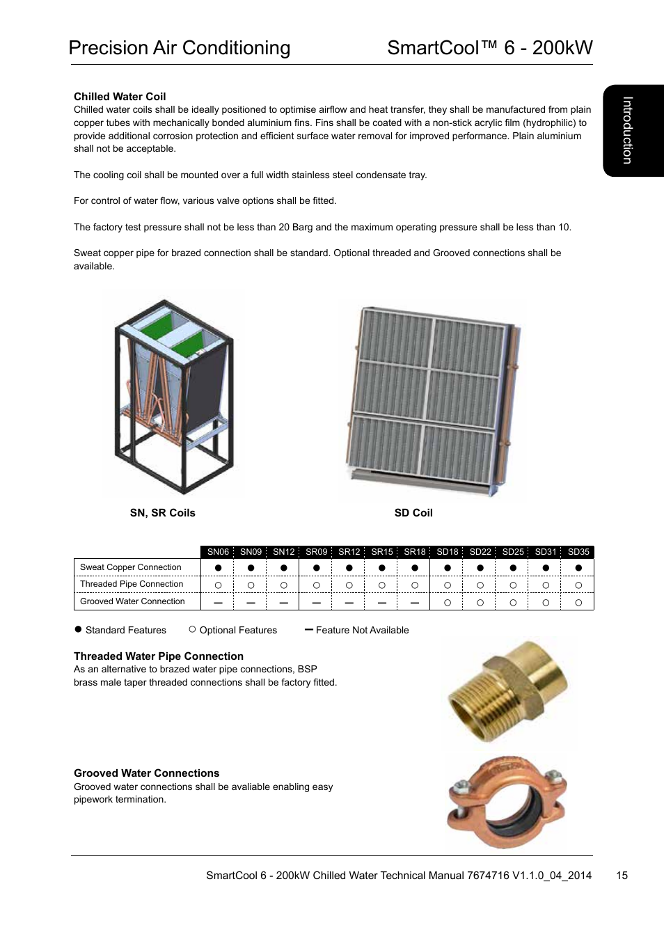 Precision air conditioning smartcool™ 6 - 200kw | Airedale SmartCool 11-233kW User Manual | Page 15 / 194