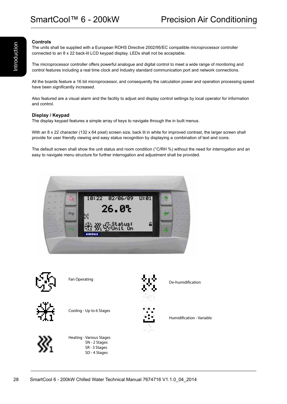 Smartcool™ 6 - 200kw precision air conditioning | Airedale SmartCool 11-233kW User Manual | Page 28 / 194