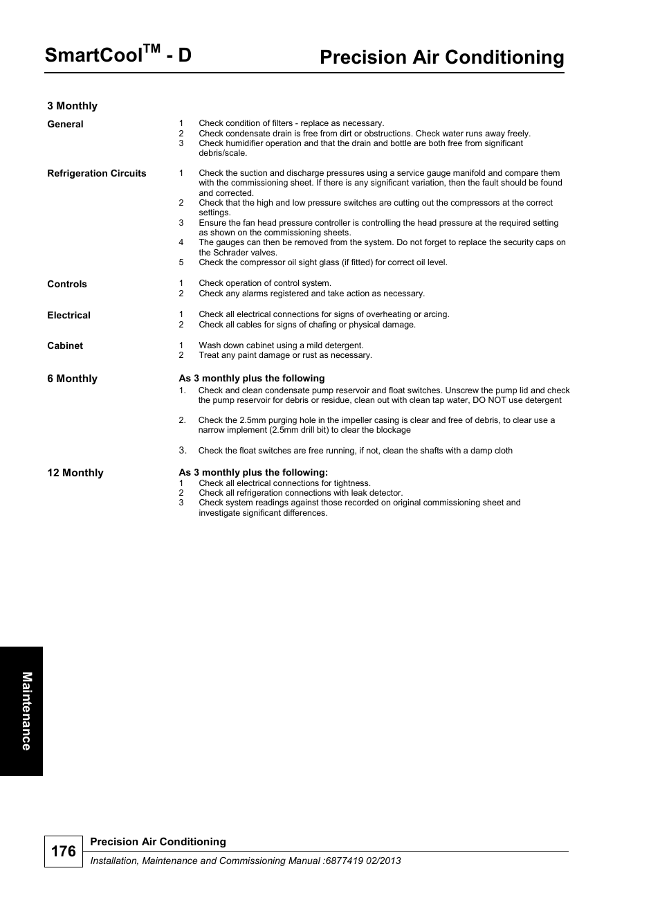 Smartcool, Precision air conditioning | Airedale SmartCool 11-233kW User Manual | Page 176 / 218