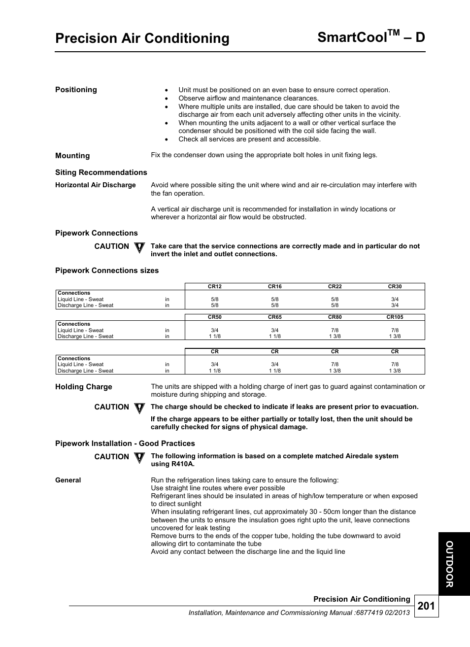 Precision air conditioning, Smartcool | Airedale SmartCool 11-233kW User Manual | Page 201 / 218