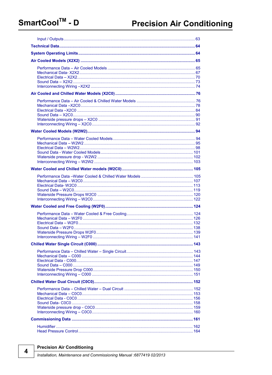 Smartcool, Precision air conditioning | Airedale SmartCool 11-233kW User Manual | Page 4 / 218