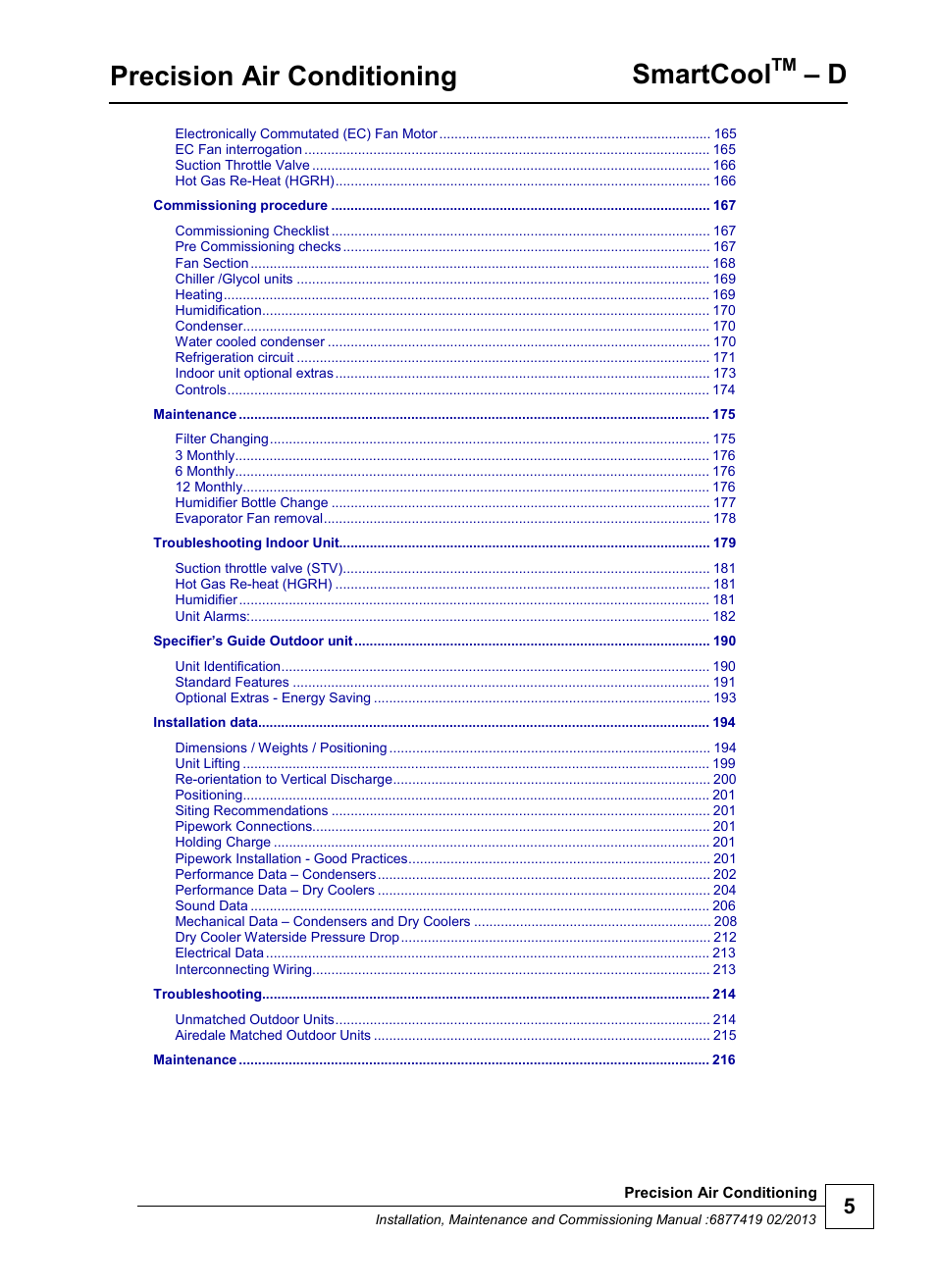 Precision air conditioning, Smartcool | Airedale SmartCool 11-233kW User Manual | Page 5 / 218