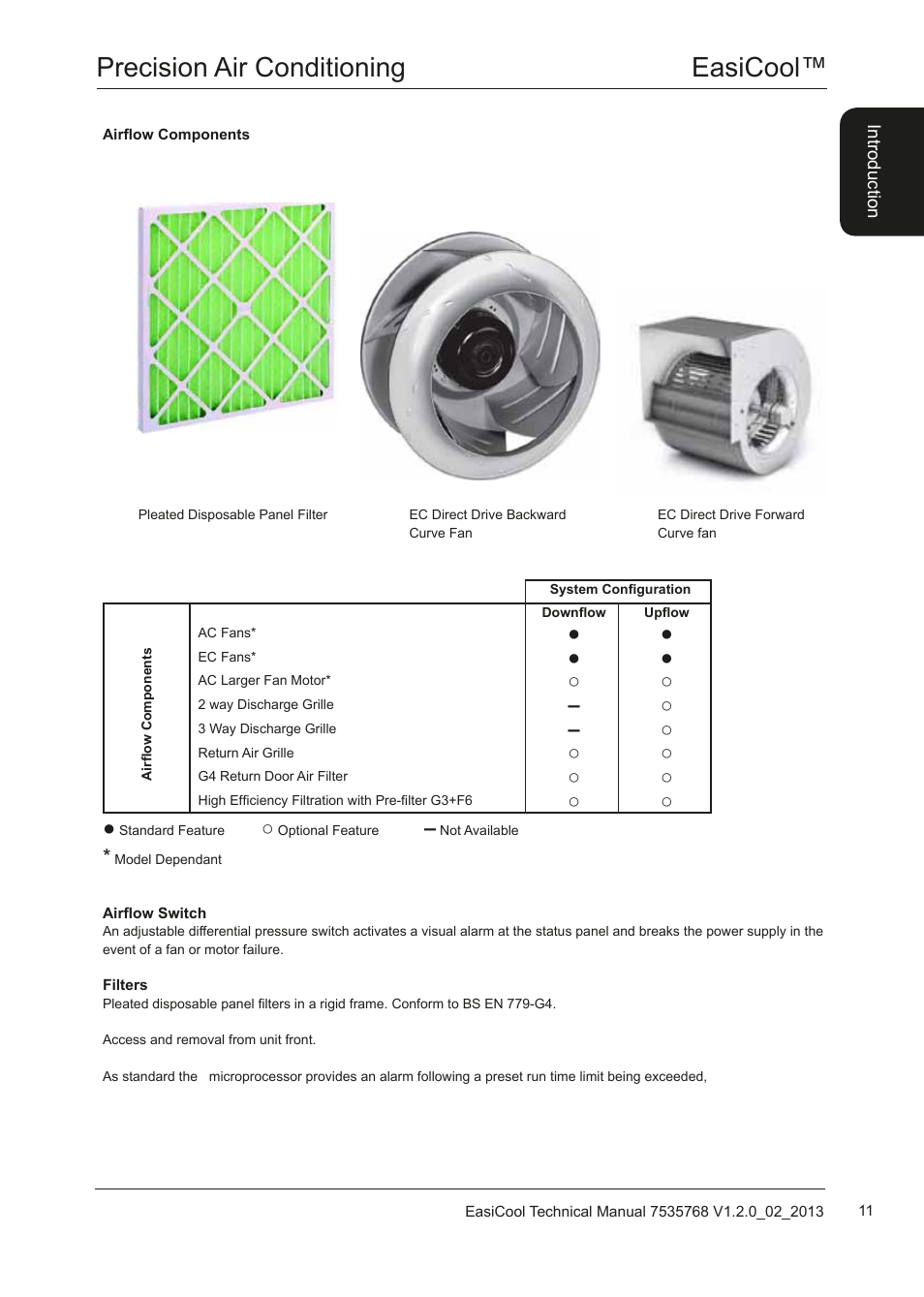 Easicool™ precision air conditioning | Airedale EasiCool 6kW  64kW User Manual | Page 11 / 122