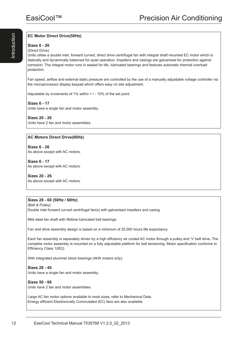 Easicool™ precision air conditioning | Airedale EasiCool 6kW  64kW User Manual | Page 12 / 122