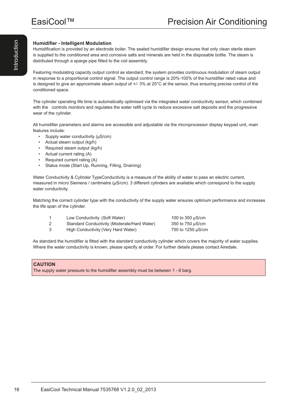 Easicool™ precision air conditioning | Airedale EasiCool 6kW  64kW User Manual | Page 16 / 122