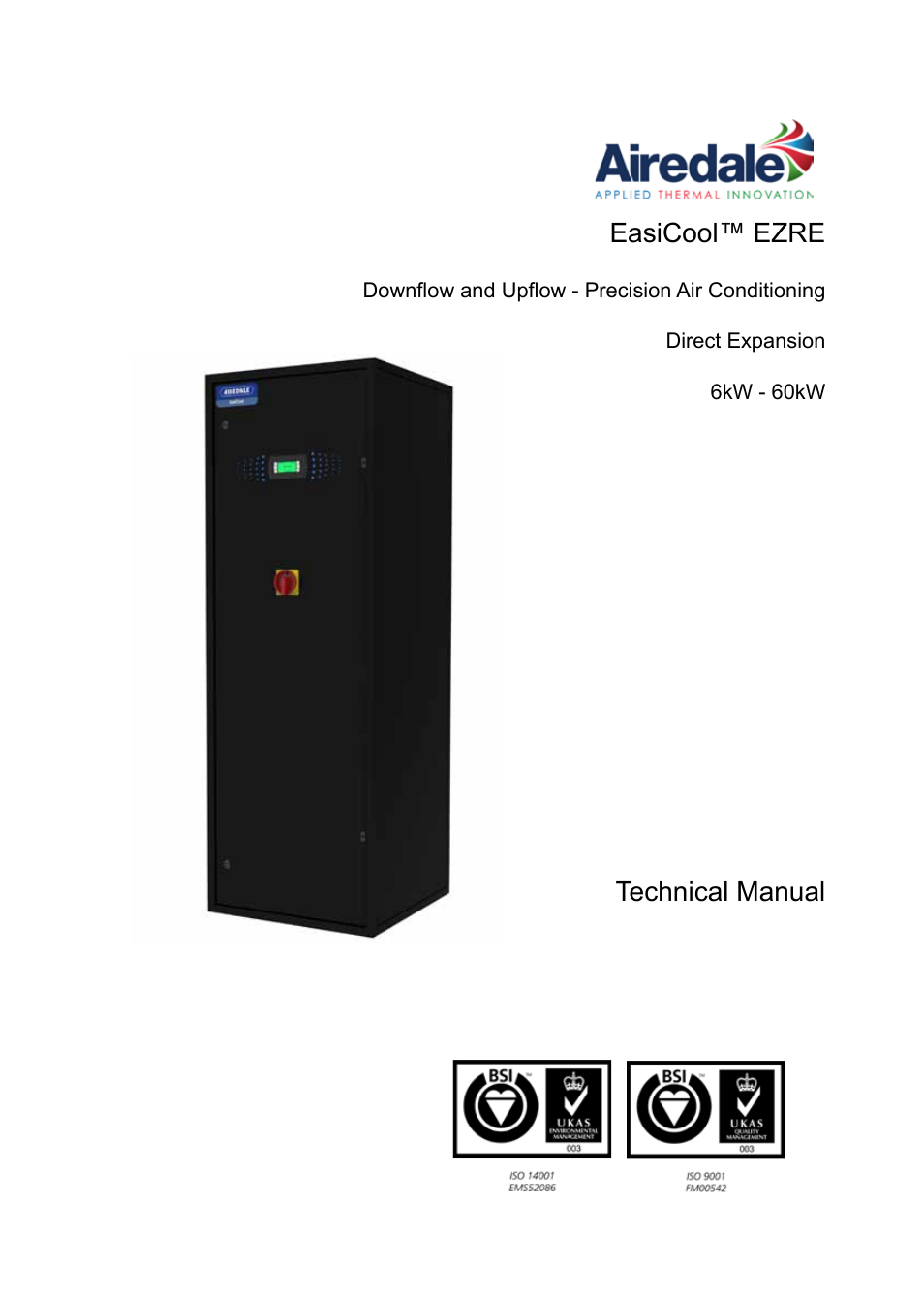 Airedale EasiCool 6kW  64kW User Manual | 134 pages