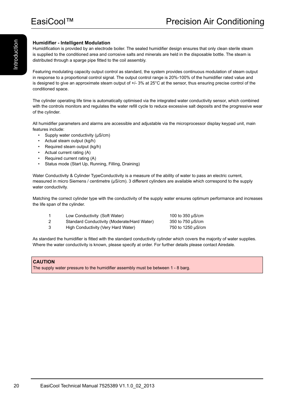 Easicool™ precision air conditioning | Airedale EasiCool 6kW  64kW User Manual | Page 20 / 134