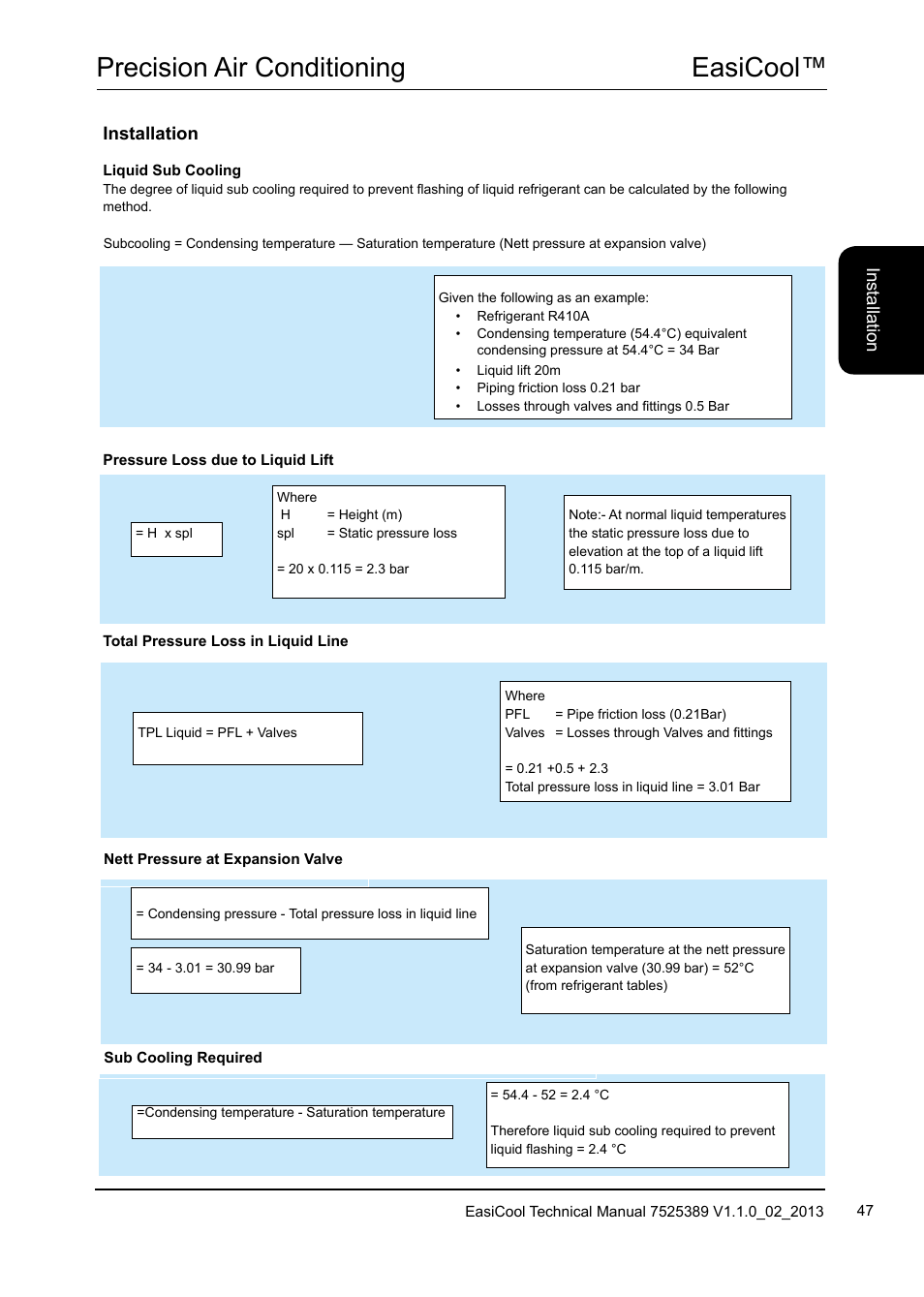 Easicool™ precision air conditioning | Airedale EasiCool 6kW  64kW User Manual | Page 47 / 134