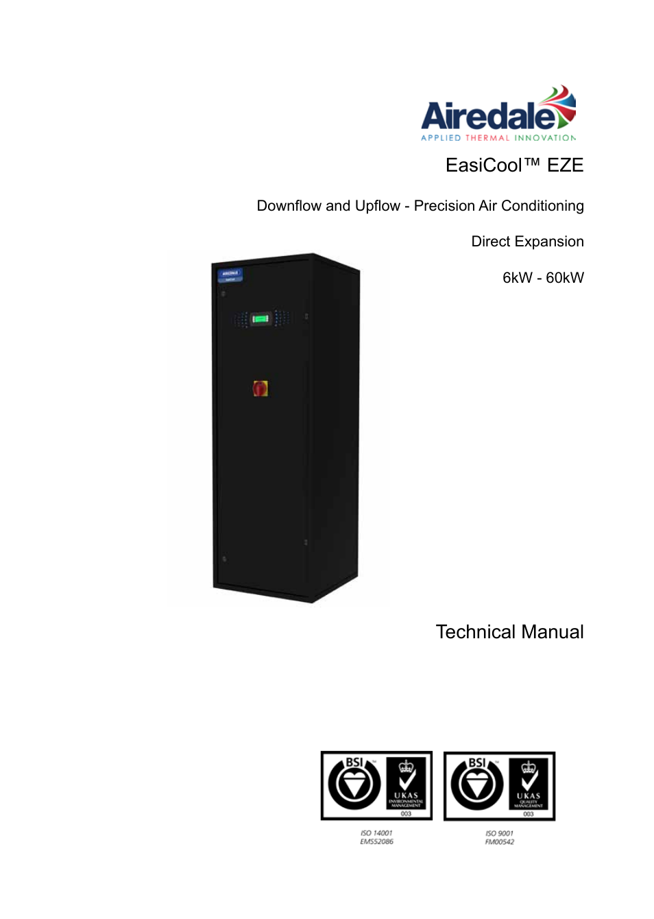 Airedale EasiCool 6kW  64kW User Manual | 142 pages