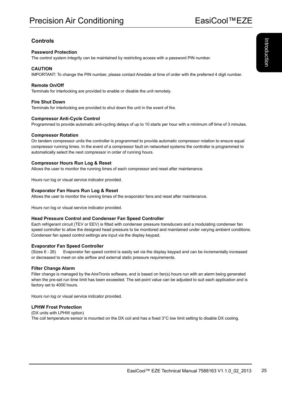 Easicool™eze precision air conditioning | Airedale EasiCool 6kW  64kW User Manual | Page 25 / 142