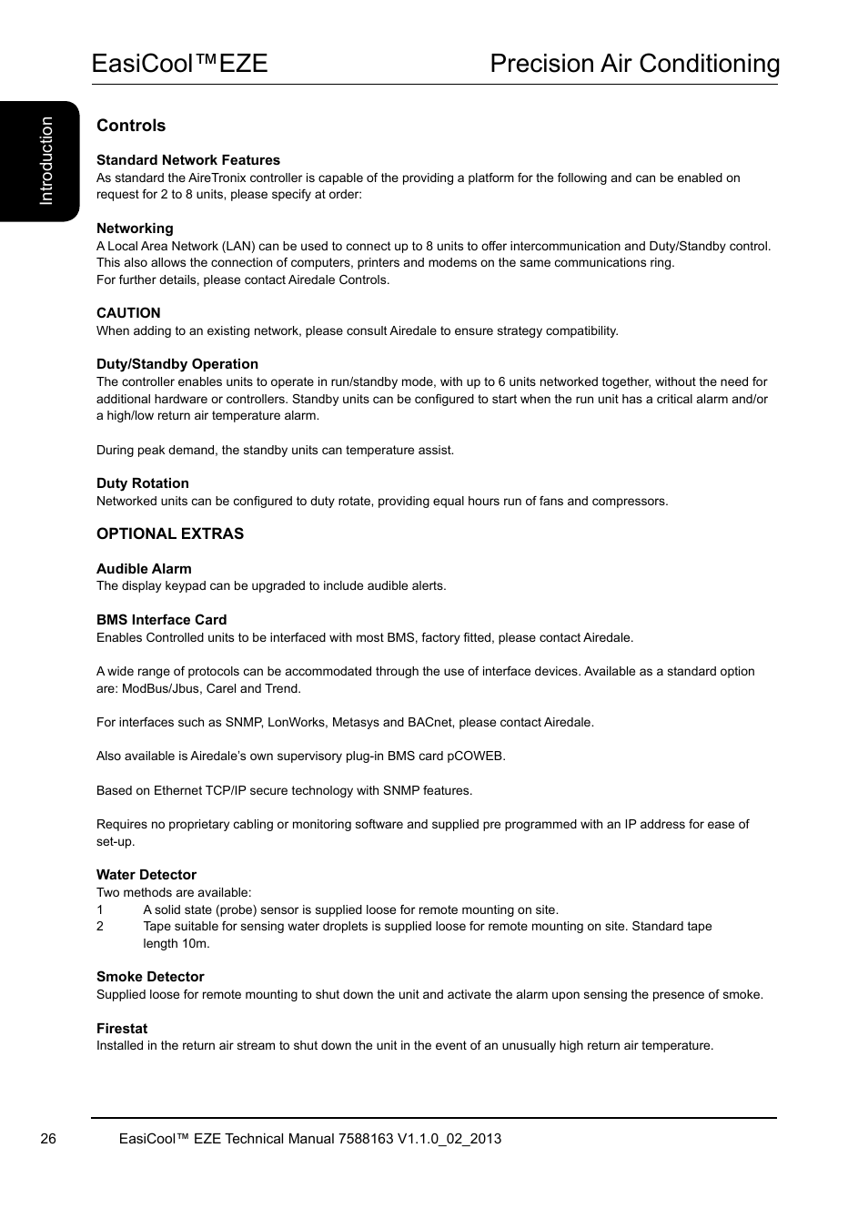 Easicool™eze precision air conditioning | Airedale EasiCool 6kW  64kW User Manual | Page 26 / 142