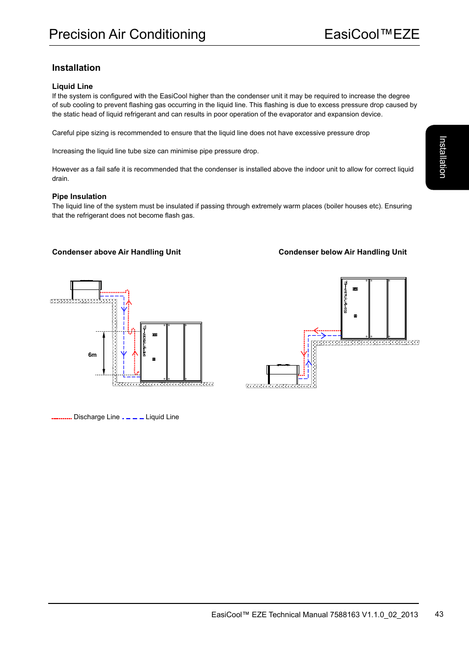 Easicool™eze precision air conditioning | Airedale EasiCool 6kW  64kW User Manual | Page 43 / 142