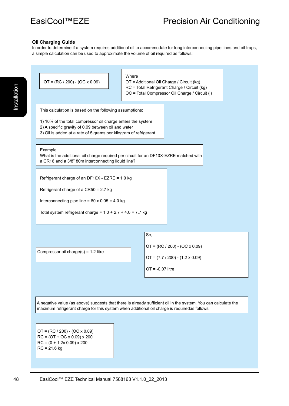 Easicool™eze precision air conditioning | Airedale EasiCool 6kW  64kW User Manual | Page 48 / 142