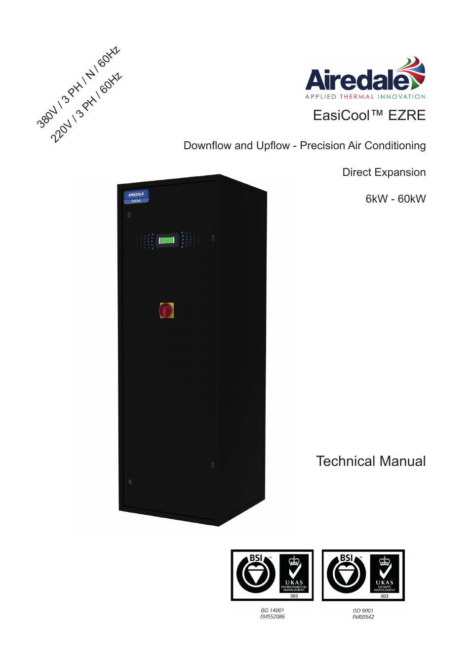 Airedale EasiCool 6kW  64kW User Manual | 196 pages