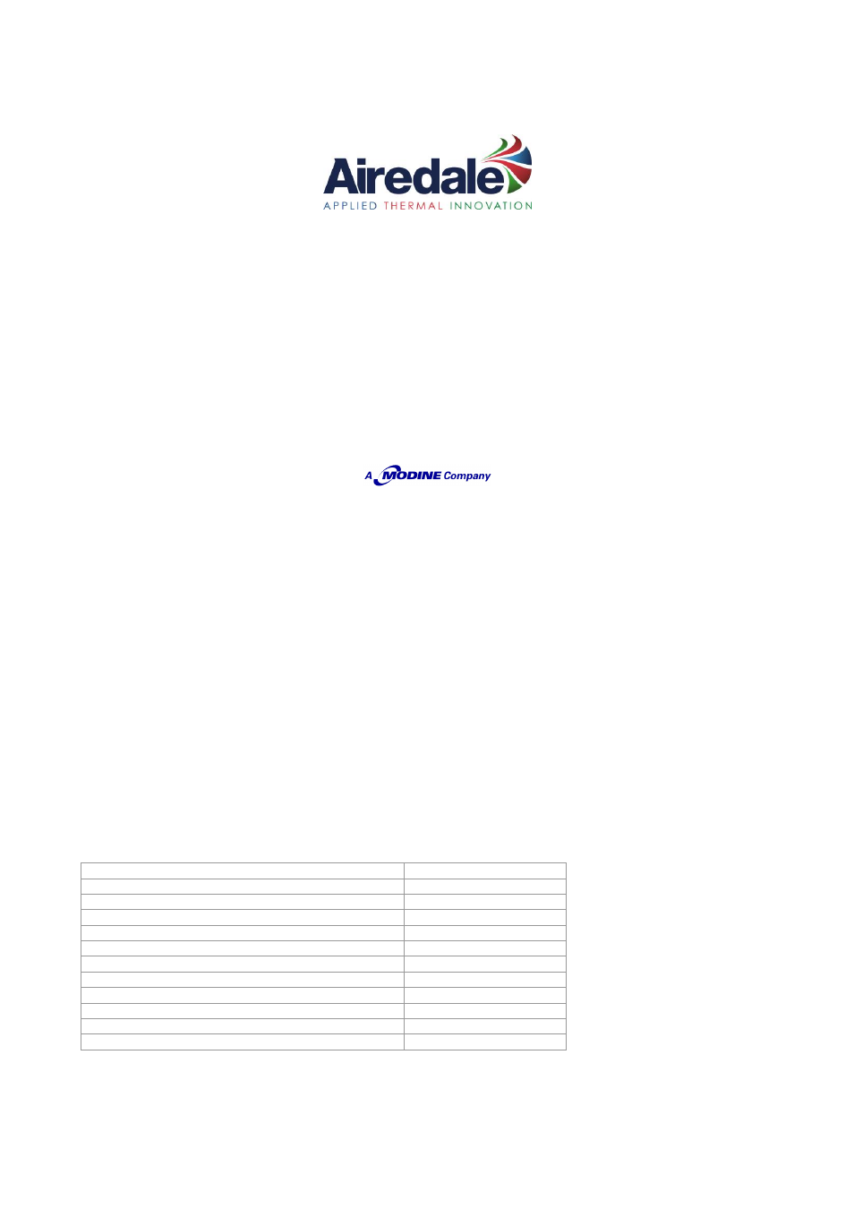 Airedale DeltaChill FreeCool 110kW - 1080kW User Manual | Page 162 / 162